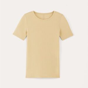 Everlane - THE LUXE RIB CREW - in Parsnip